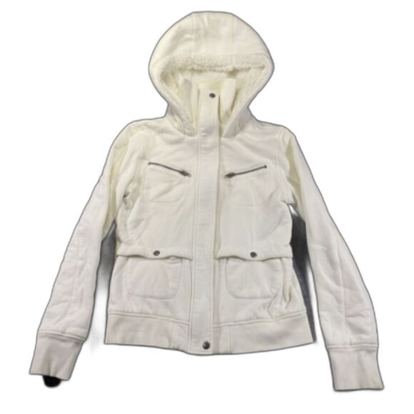 Roxy Women’s Cream White Jacket – Size Large - Picture 1 of 4
